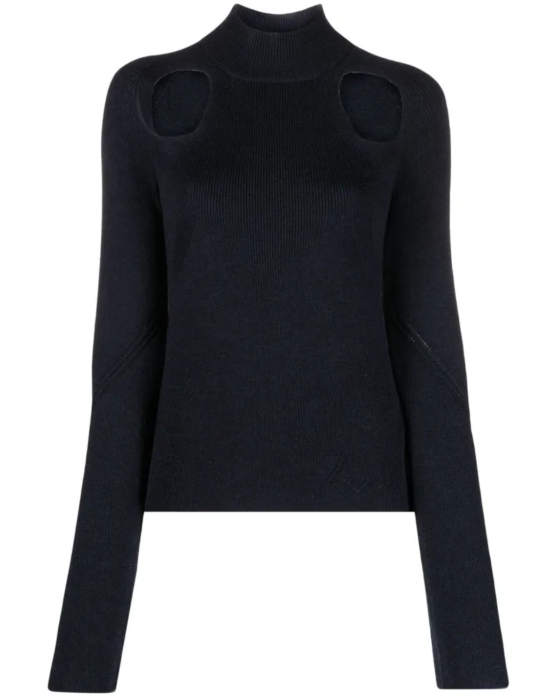 Zadig & Voltaire Micky Pullover mit Cut-Outs Blau