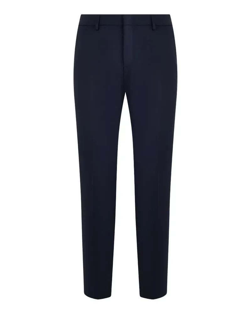 HUGO BOSS One extra-slim-fit trousers in virgin-wool serge - Blau Blau