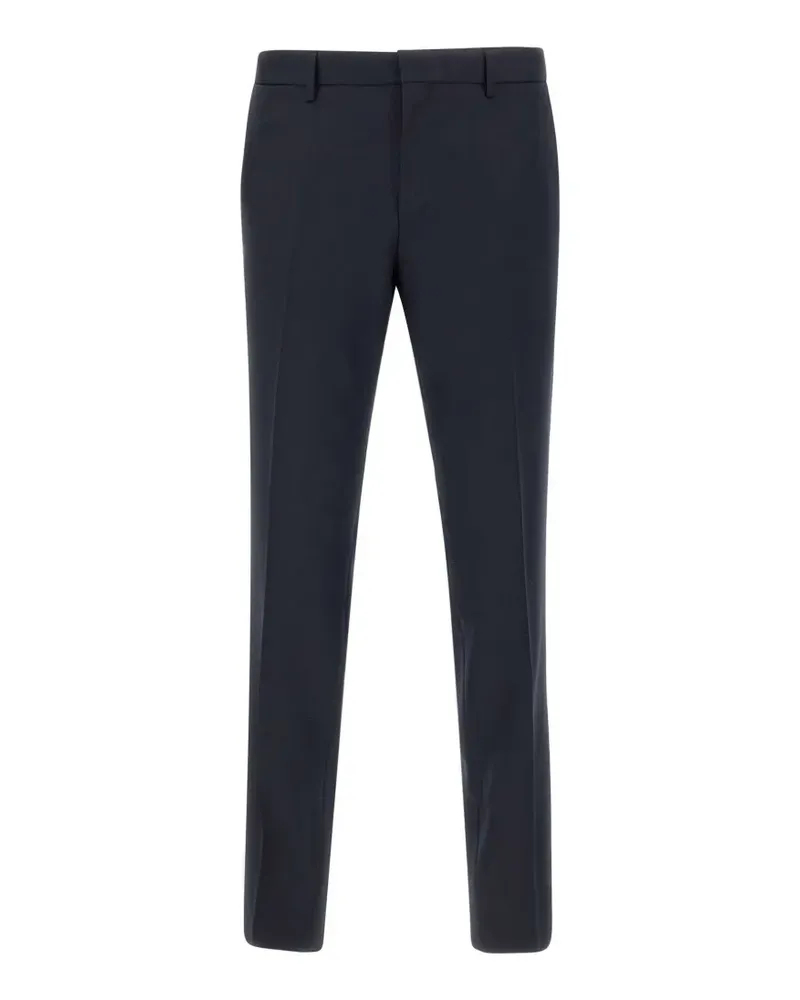 HUGO BOSS Schmale One Hose aus Schurwolle-Serge - Blau Blau