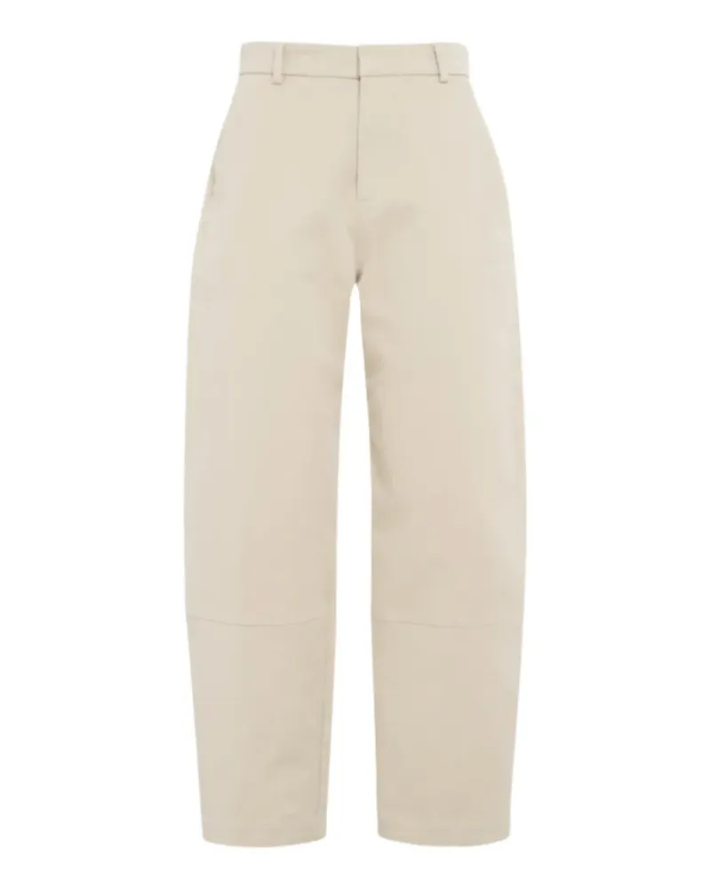 TELA panelled cotton trousers - Nude Nude