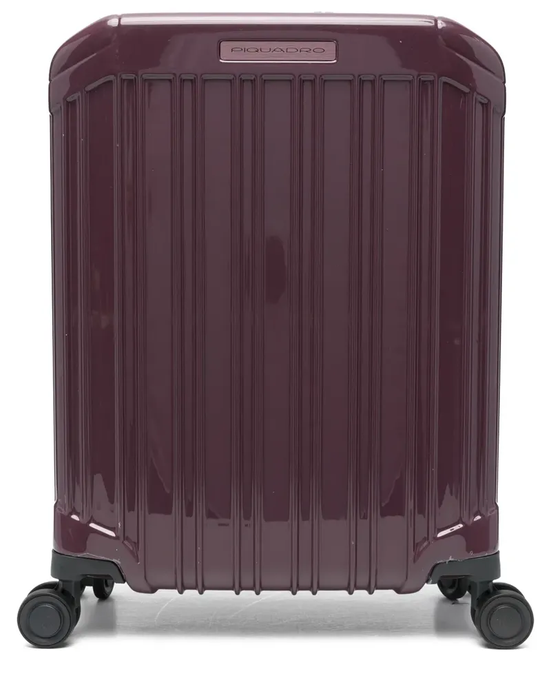 Piquadro Reisekoffer mit Logo-Schild - Rot Rot