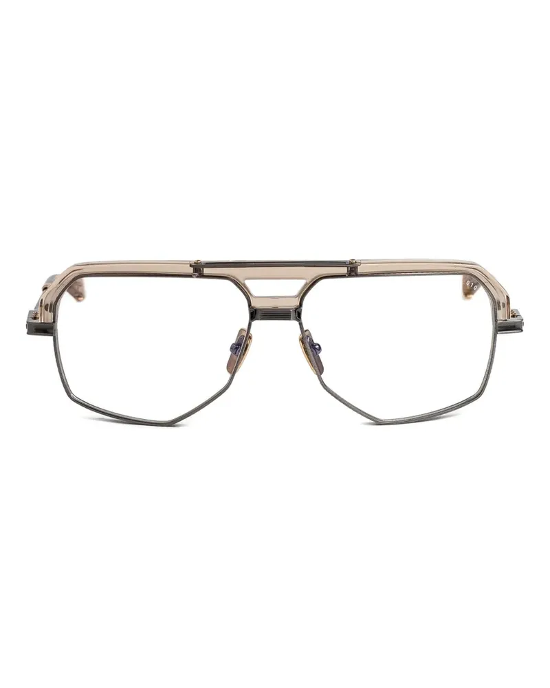 DITA Brille mit geometrischem Gestell - Grau Grau