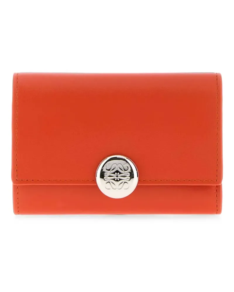Loewe Kleines gekörntes Portemonnaie - Orange Orange
