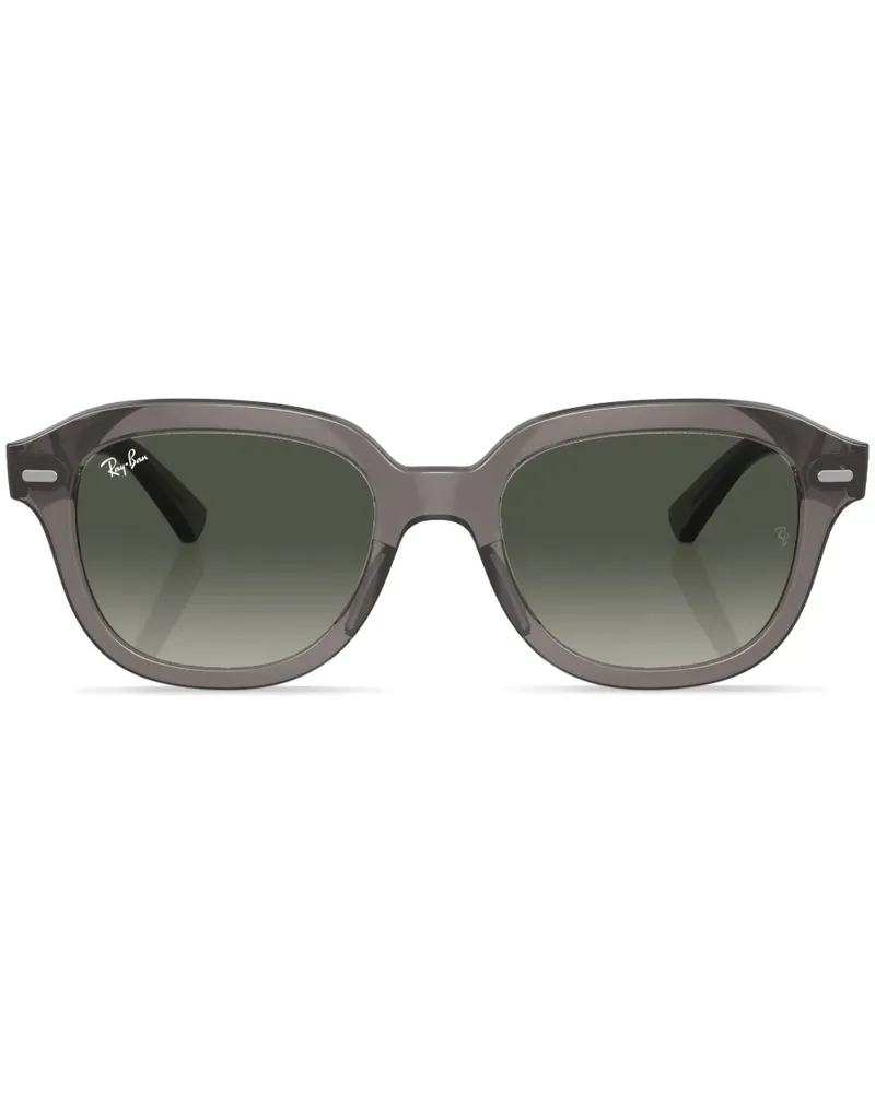 Ray Ban Erik Sonnenbrille mit rundem Gestell - Grau Grau