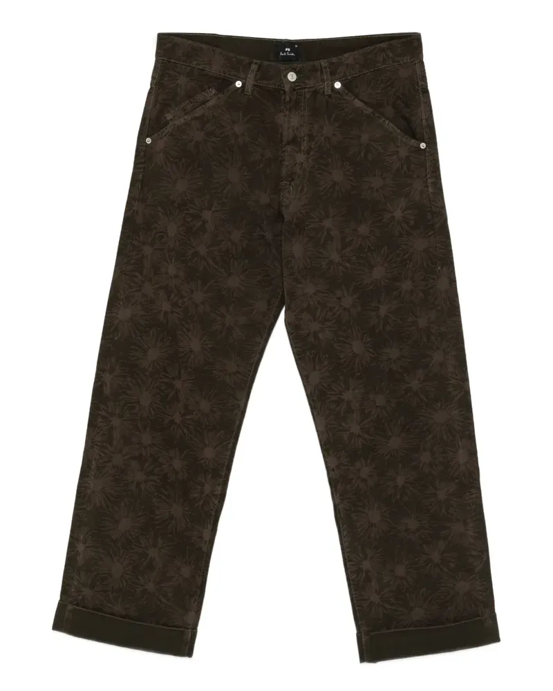 Paul Smith floral-pattern trousers - Braun Braun