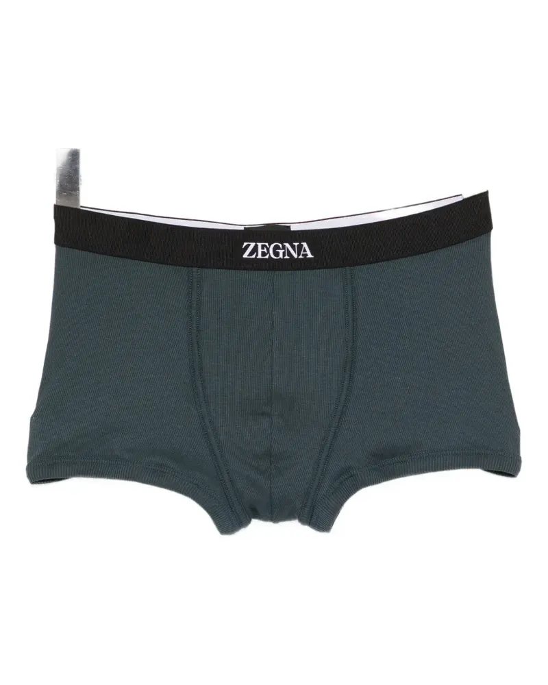 Ermenegildo Zegna logo-waistband trunks - Grün Grün
