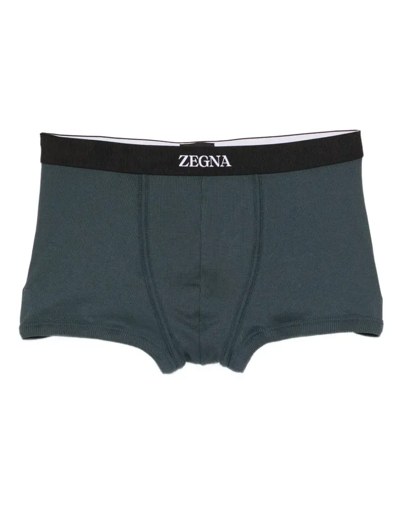 Ermenegildo Zegna logo-waistband trunks - Grün Grün