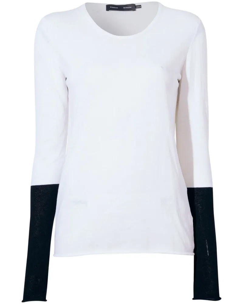 Proenza Schouler Leichter Lewis Pullover - Weiß Weiß