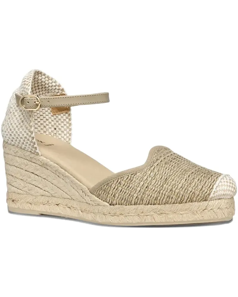 Geox Gewebte Espadrilles mit Knöchelriemen 65mm - Nude Nude