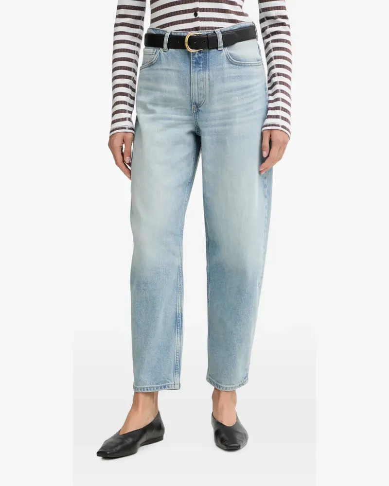 Marc O'Polo washed-effect five-pocket jeans - Blau Blau