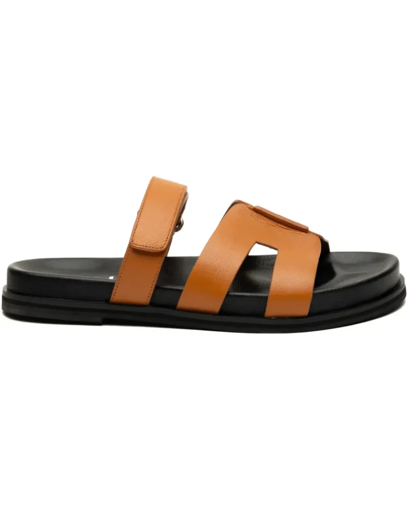 Bibi Lou Pantoletten aus Leder - Braun Braun