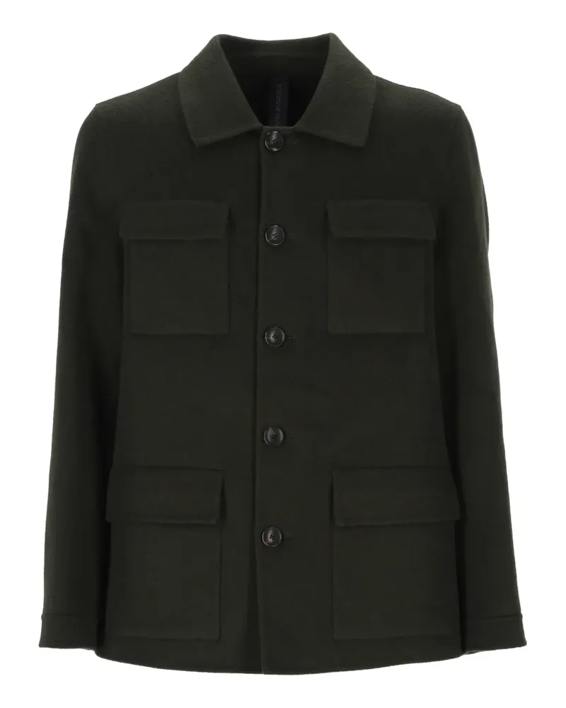 HOSIO Jacke mit Knopfleiste - Grün Grün