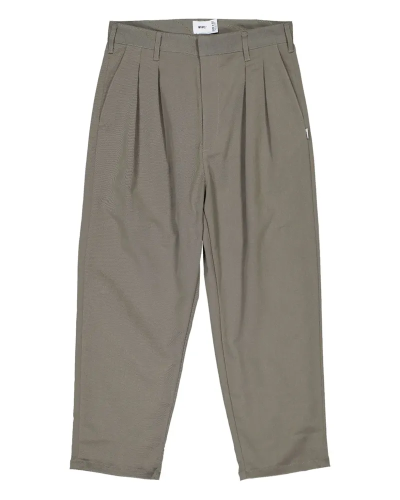 WTAPS pleated-front trousers - Grau Grau