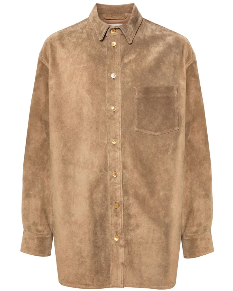 Marni Hemdjacke aus Wildleder - Nude Nude