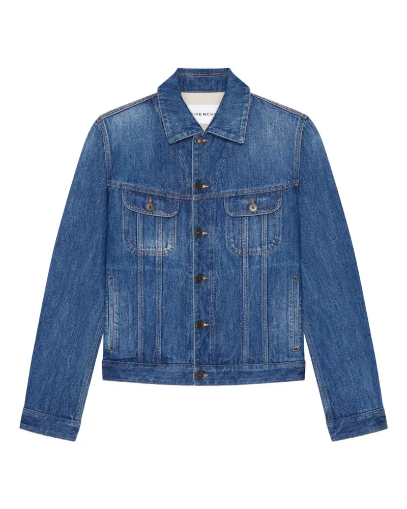 Givenchy Jacke aus mittelblauem Denim Blau