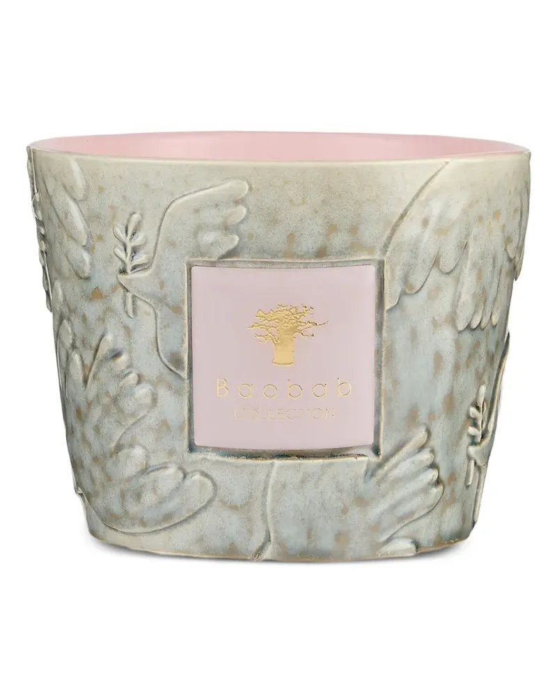 Baobab Collection Colombe Duftkerze mit Prägung (10cm) - Grau Grau