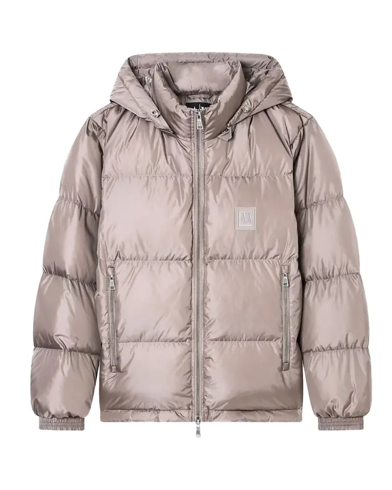 Armani Exchange quilted hooded jacket - Nude Nude