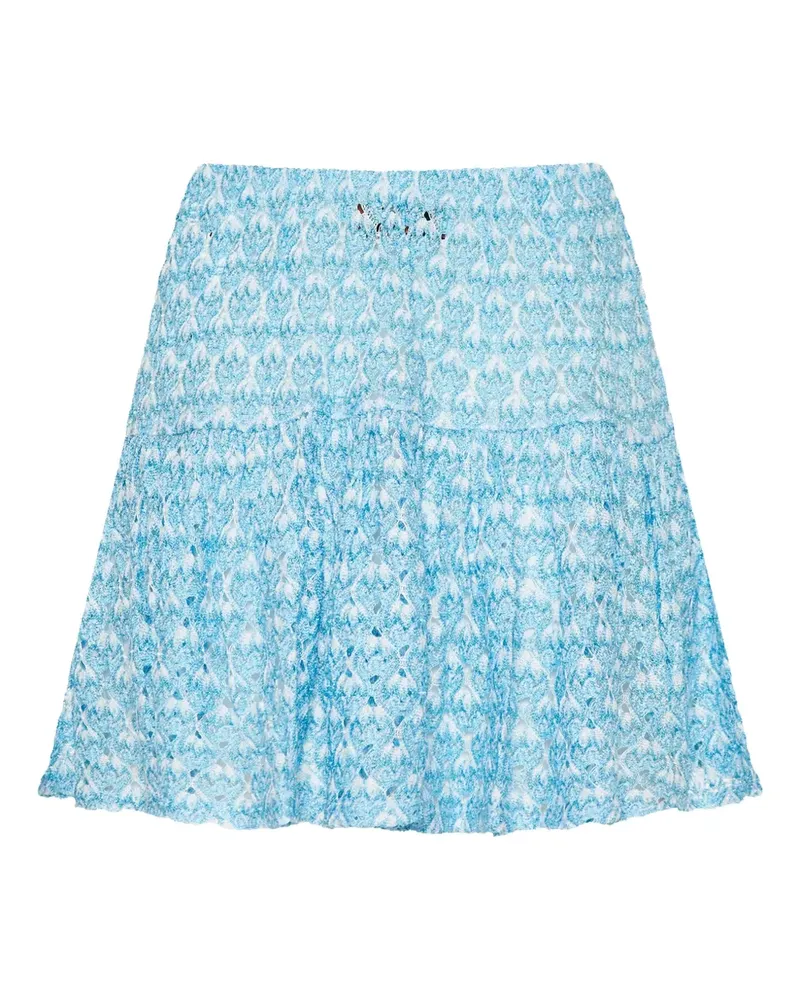 Missoni Gemusterter Stufenrock - Blau Blau
