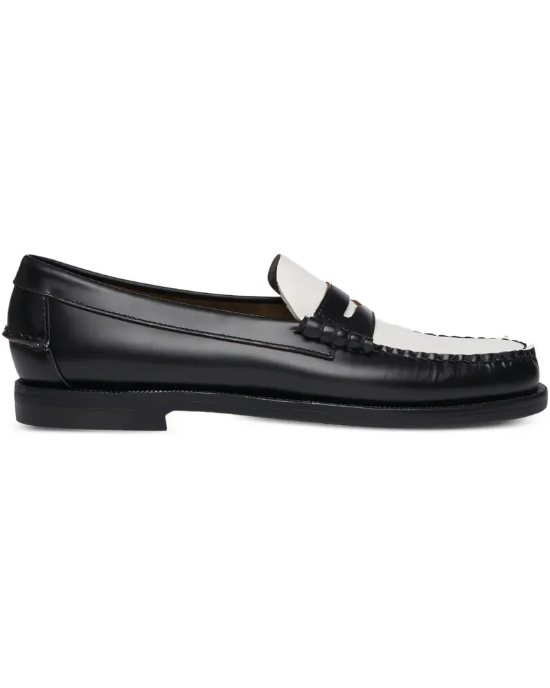 Sebago Zweifarbige Loafer - Schwarz Schwarz