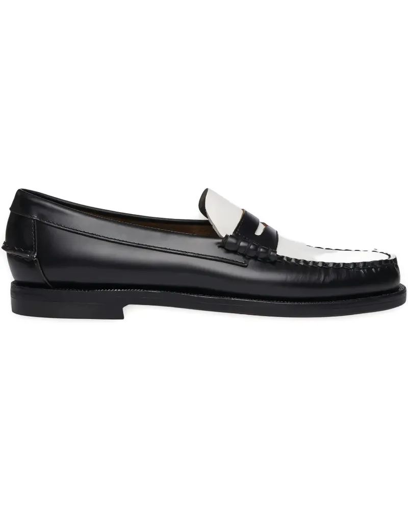 Sebago two-tone leather loafers - Schwarz Schwarz