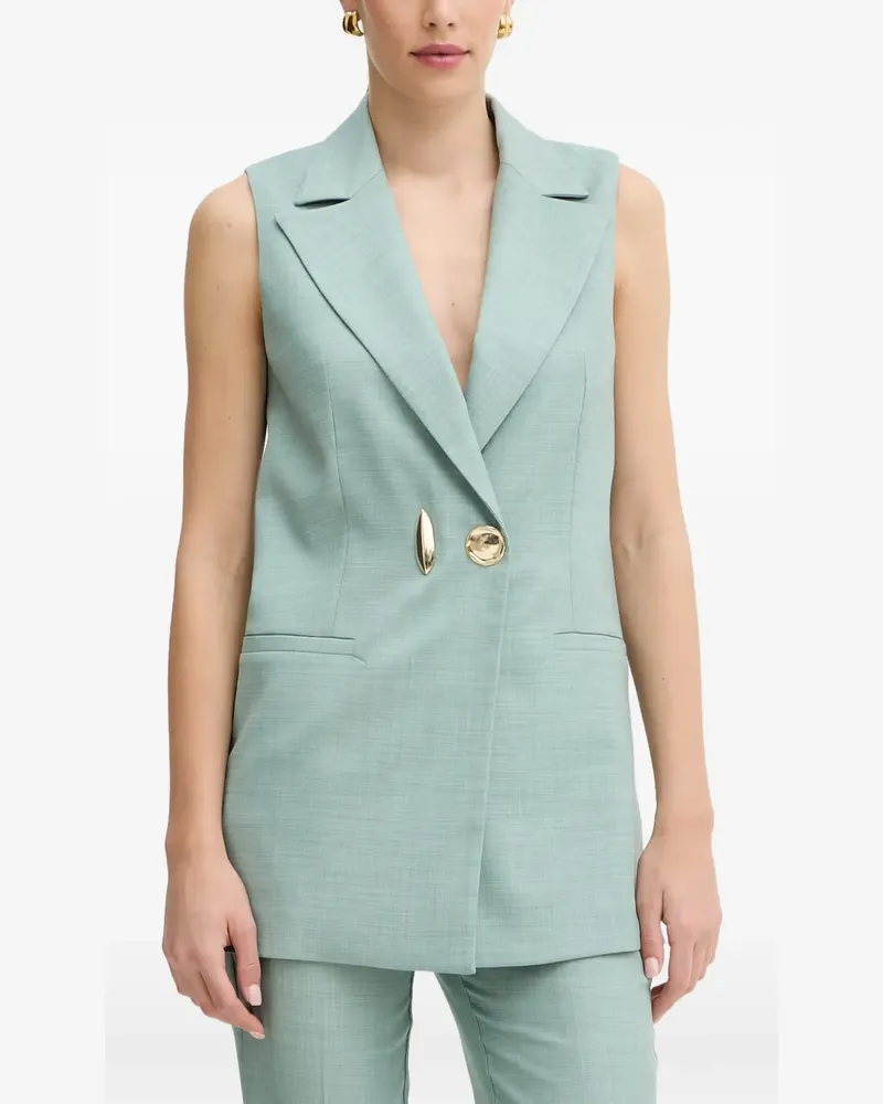 Simona Corsellini embellished-button waistcoat - Grün Grün
