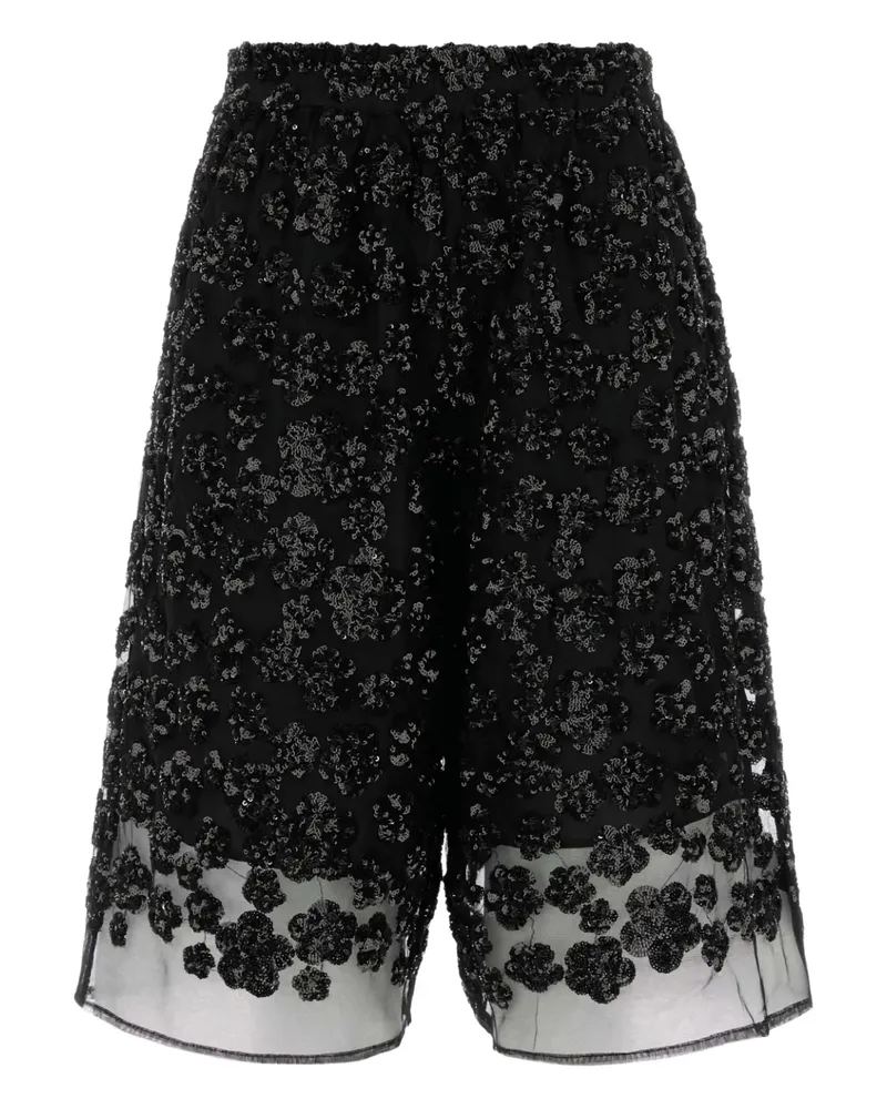Cecilie Bahnsen Angelica Shorts - Schwarz Schwarz