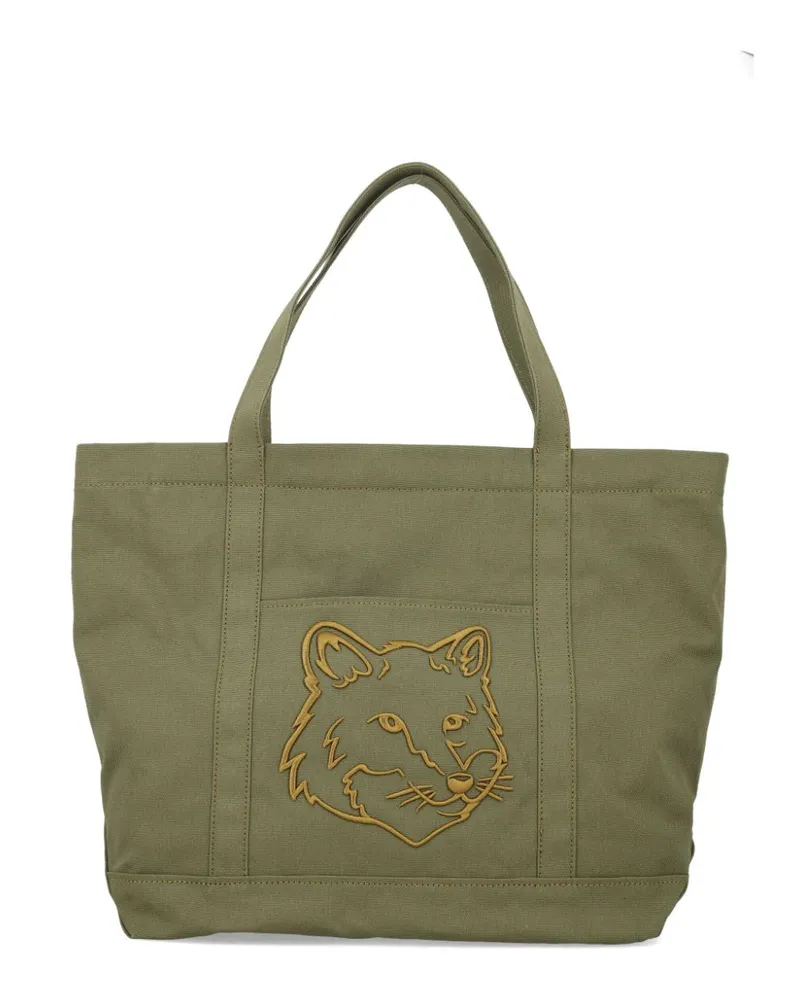 Kitsuné Großer Fox Head Shopper Grün