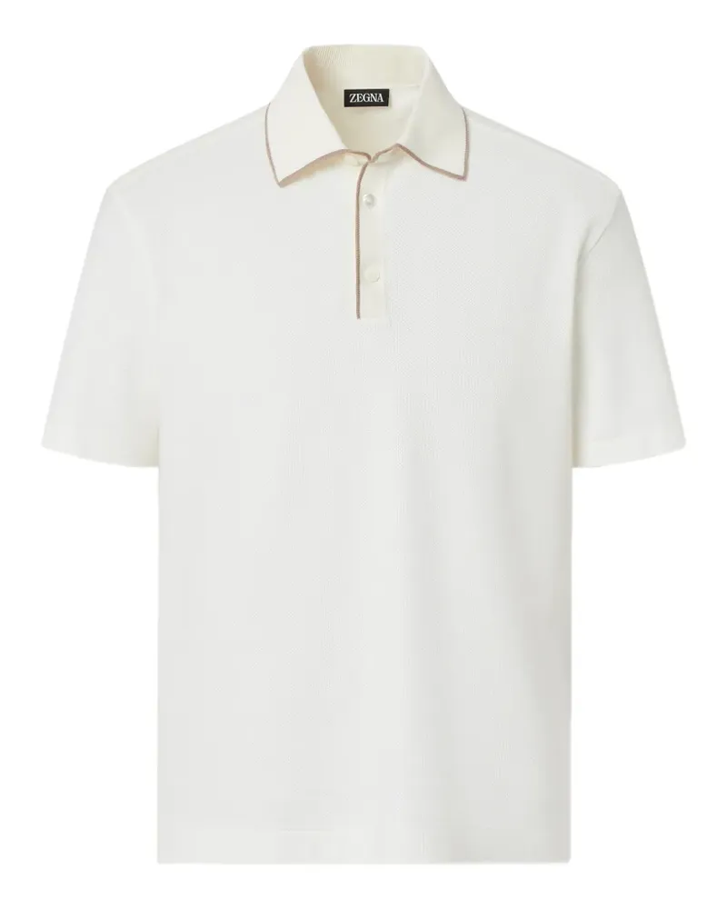 Ermenegildo Zegna Strukturiertes Poloshirt - Nude Nude