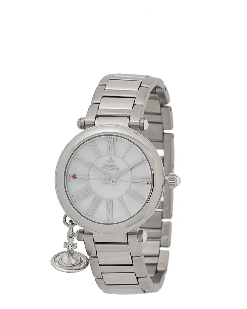 Vivienne Westwood Runde Armbanduhr Silber