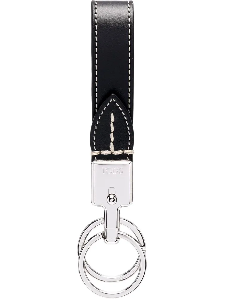 TOD'S Schlüsselanhänger aus Leder - Schwarz Schwarz