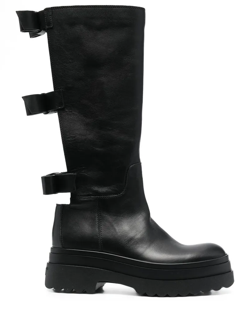 RED Valentino Stiefel mit Schleife Black