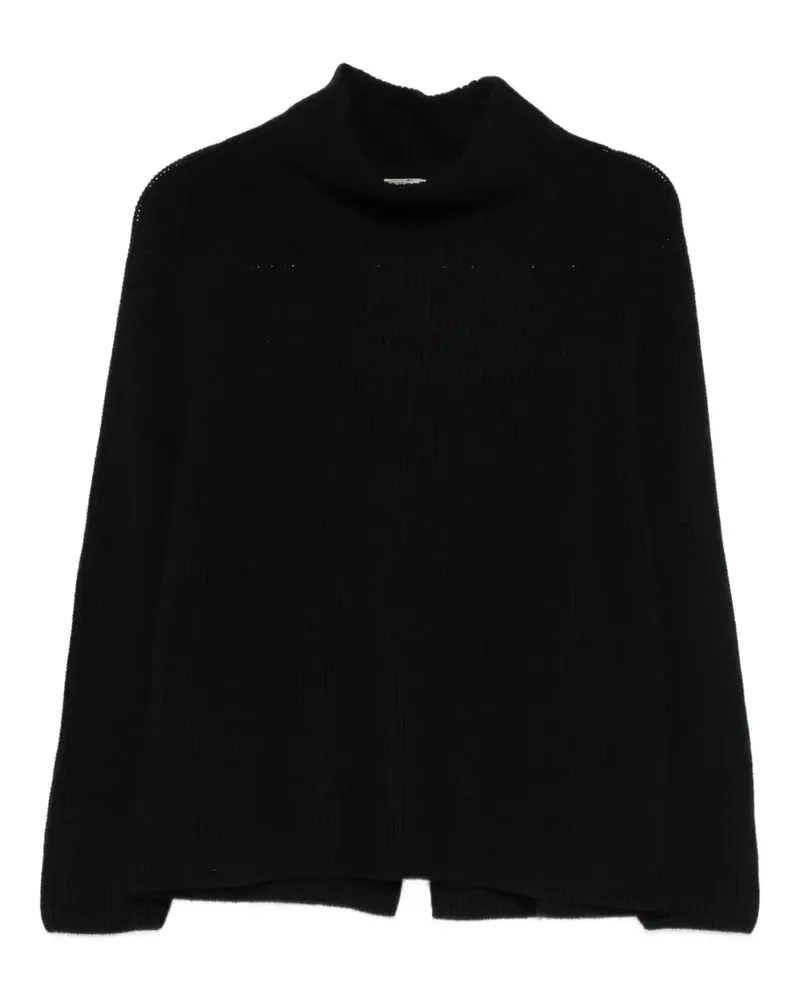 Bruno Manetti Pullover mit Stehkragen - Schwarz Schwarz