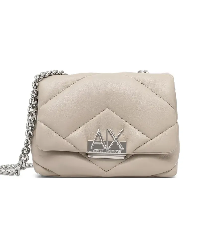 Armani Exchange Gesteppte Schultertasche - Nude Nude
