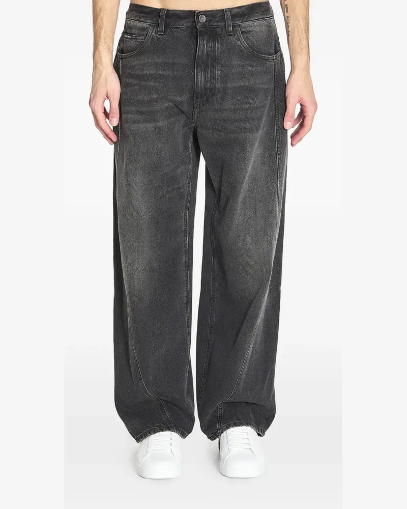 Dolce & Gabbana Jeans mit Logo-Schild - Grau Grau