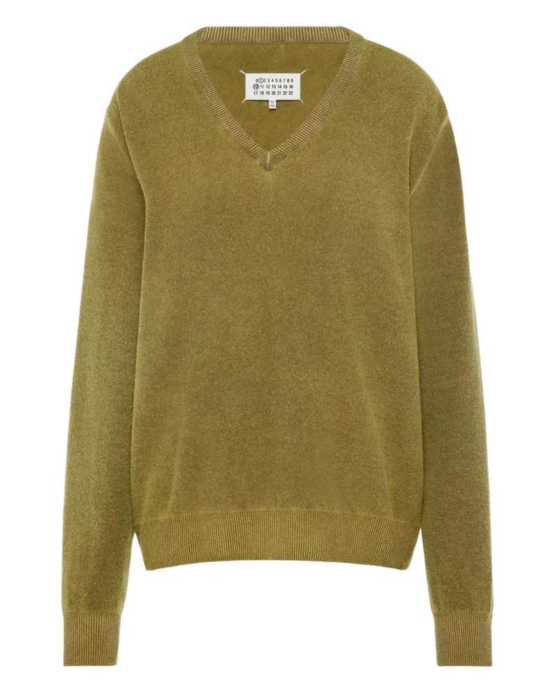 Maison Margiela Pullover mit V-Ausschnitt - Grün Grün