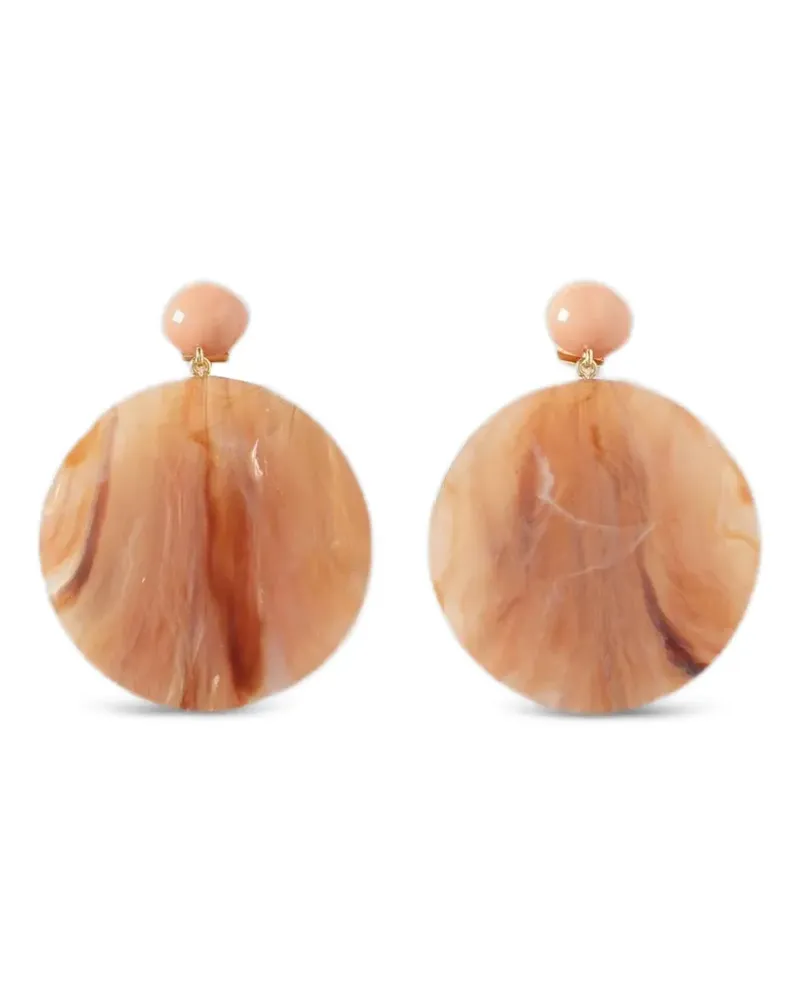 Emporio Armani Hängeohrringe mit marmoriertem Effekt - Rosa Rosa