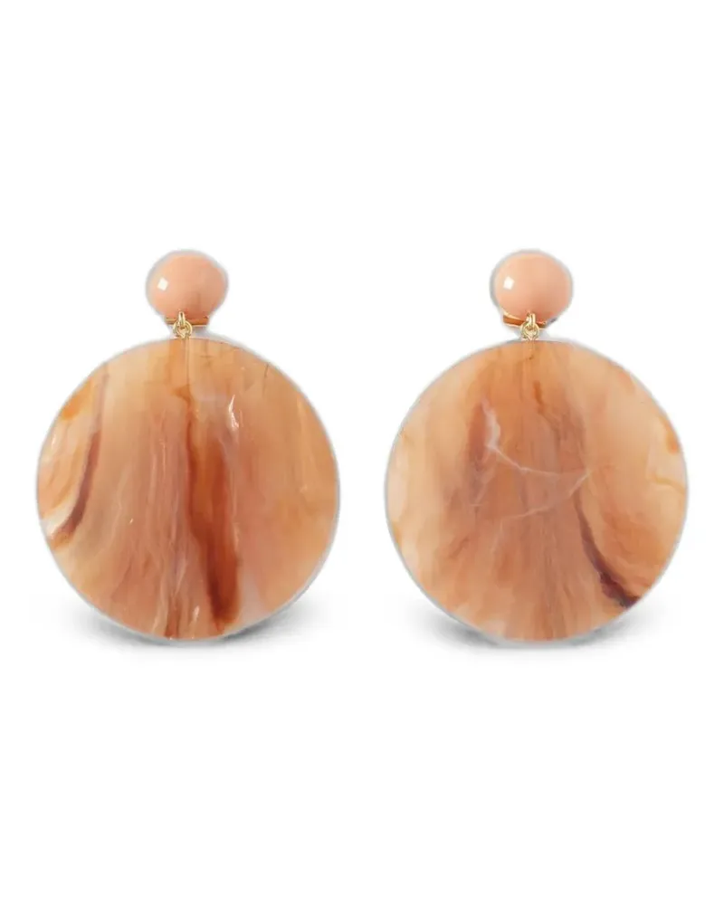 Emporio Armani marble-effect drop earrings - Rosa Rosa