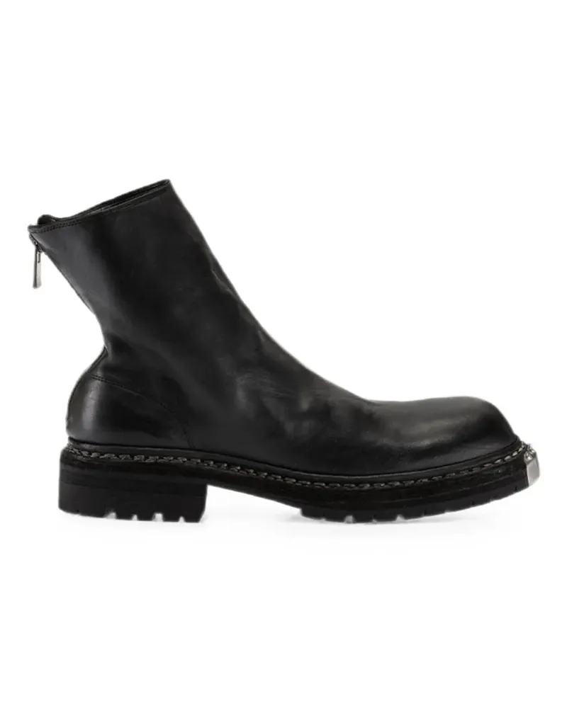 GUIDI Big Daddy back-zip boots - Schwarz Schwarz
