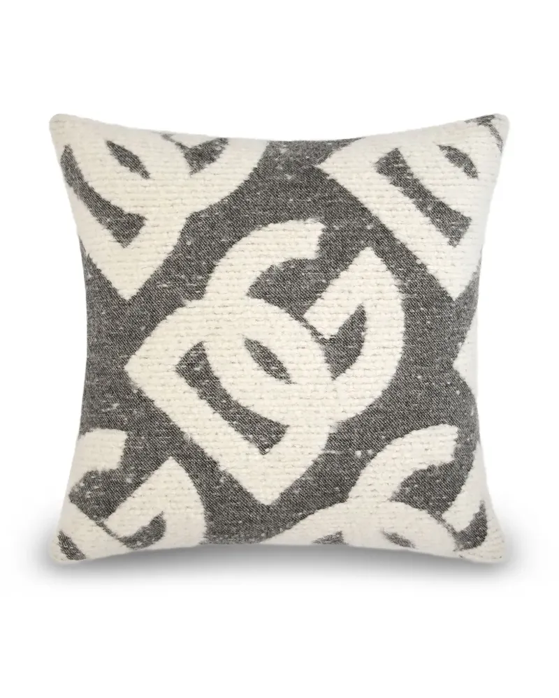 Dolce & Gabbana Kissen mit Logo-Muster - Grau Grau