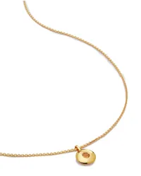 Monica Vinader 18kt Birthstone Halskette aus recyceltem -Vermeil Gold