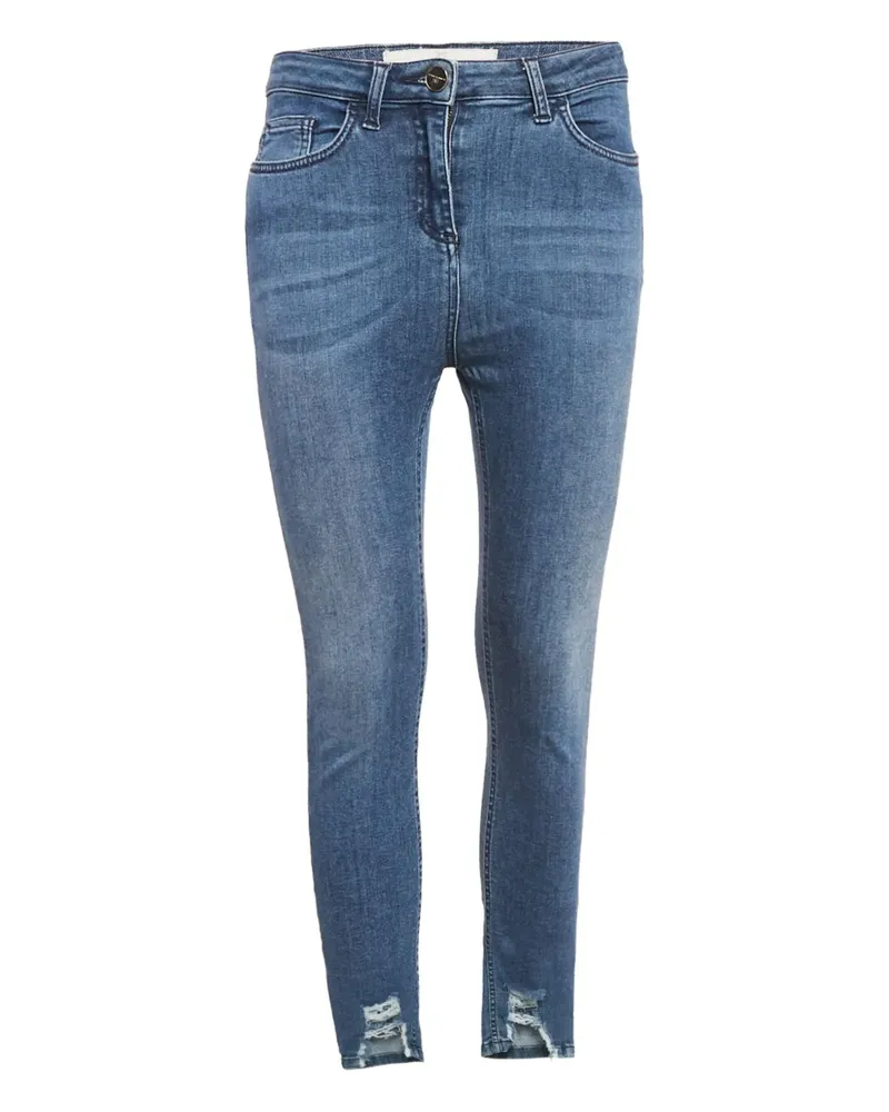 Elisabetta Franchi Jeans im Distressed-Look - Blau Blau