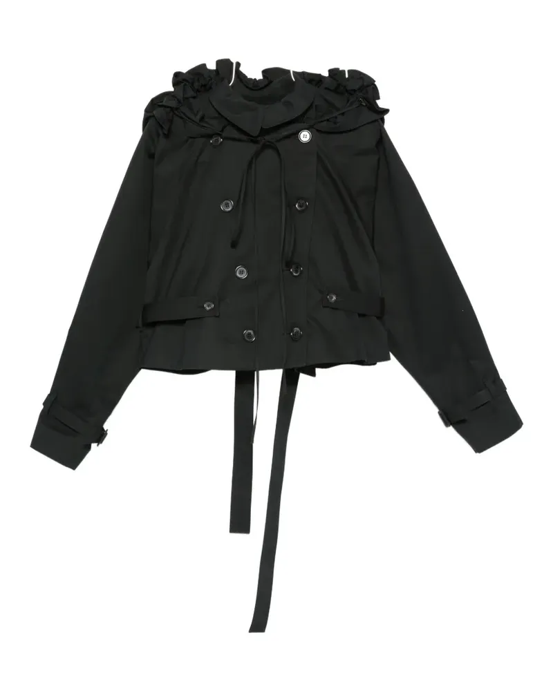 Charlotte Knowles Jacke mit Rüschen - Schwarz Schwarz
