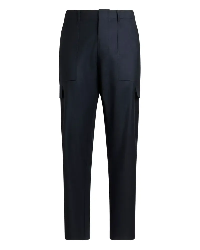 Etro Wollhose mit aufgesetzten Taschen - Blau Blau