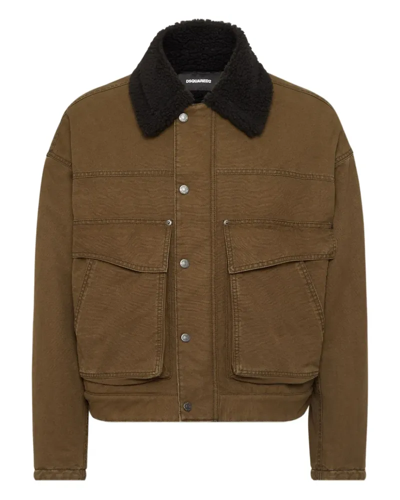 Dsquared2 Jacke mit Logo-Stickerei - Braun Braun