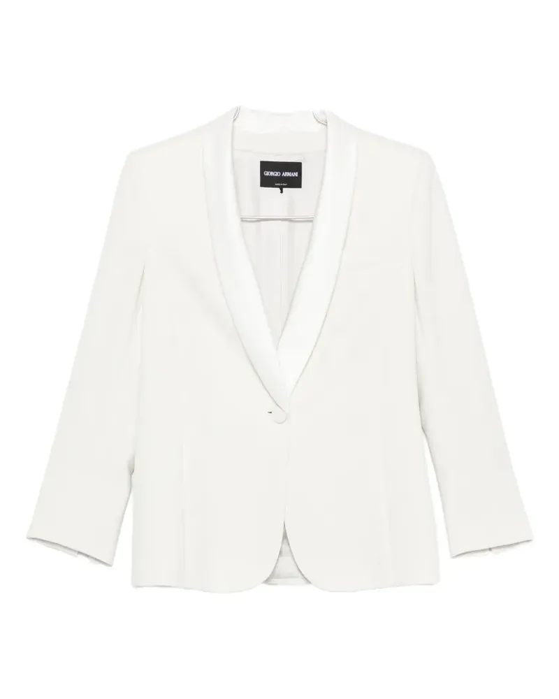 Giorgio Armani shawl-lapel single-breasted blazer - Nude Nude