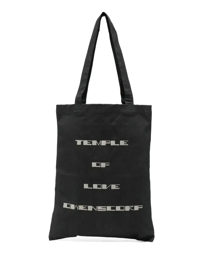 DRKSHDW by Rick Owens Schultertasche mit grafischem Print - Schwarz Schwarz