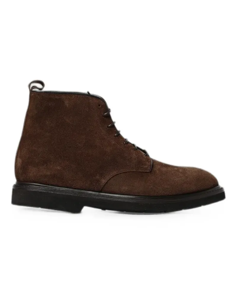 Premiata lace-up suede ankle boots - Braun Braun
