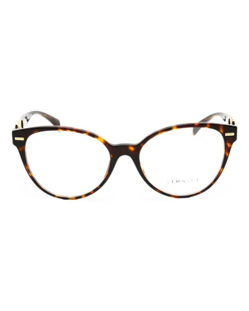 Versace tortoiseshell-effect cat-eye glasses - Braun Braun