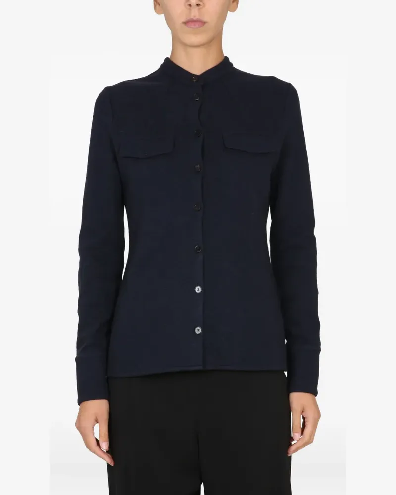Jil Sander Hemd mit Vordertaschen - Blau Blau