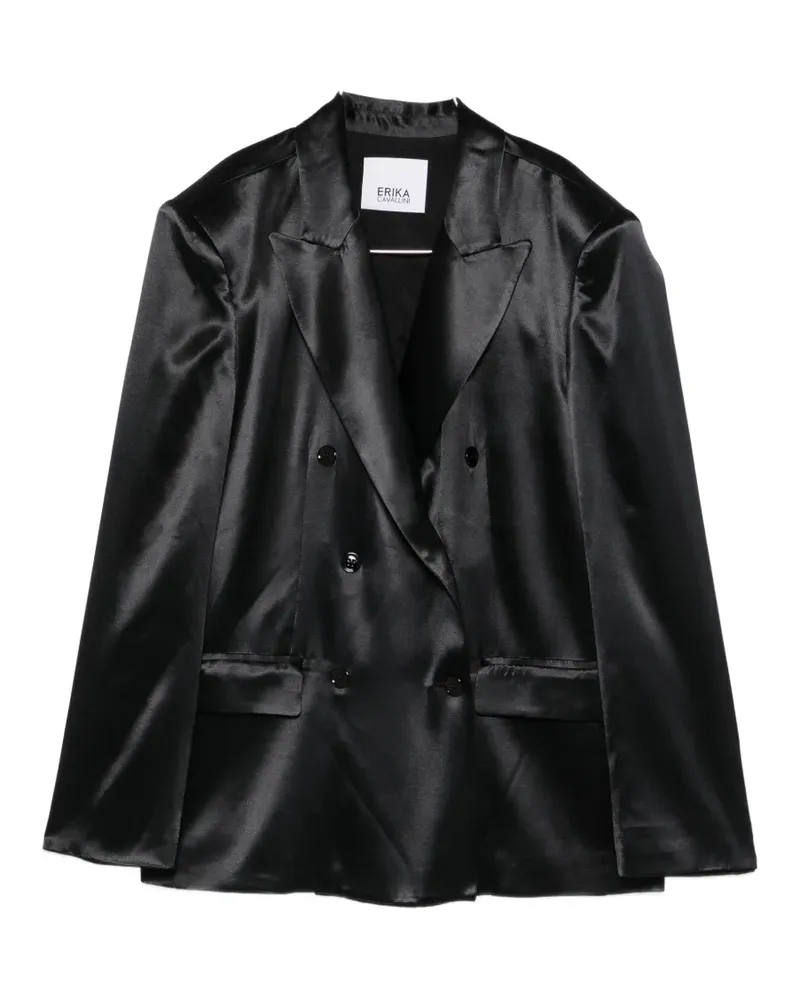Erika Cavallini double-breasted blazer - Schwarz Schwarz
